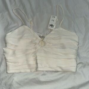Elegant Cream Women's Top